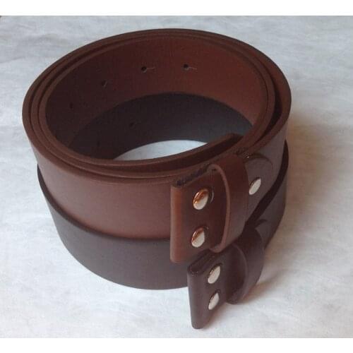 1.5"PU Leather Belt Brown and Black Screw On Belt