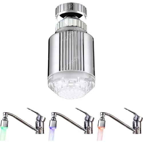 LED Water Faucet Light Shower Stream Tap Aerator