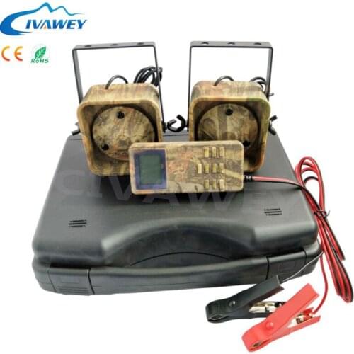 Timer on off 2pcs 50W 150dB speaker 200 bird animal sound decoy Electronic hunting equipment bird voice mp3 player goose decoys