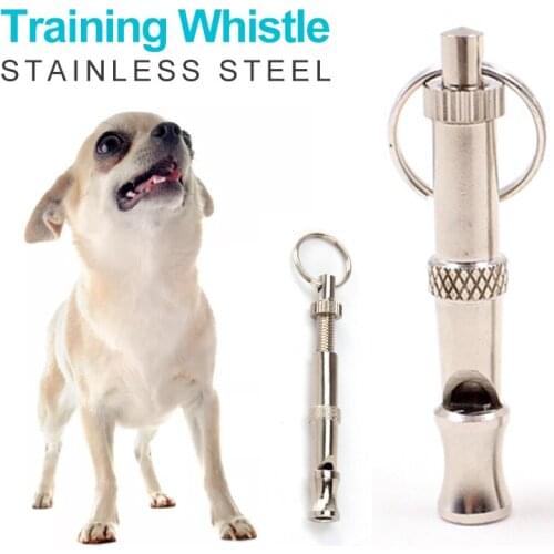 Pet Dog Training Whistle Obedience Anti Bark Stainless Steel Dog Train Flute Supersonic Sound Pitch Quiet Train Pet Accessories