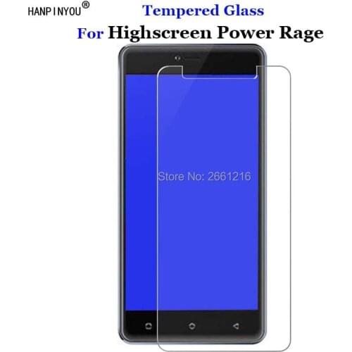 For Highscreen Power Rage Tempered Glass 9H 2.5D Premium Screen Protector Film For Highscreen Power Rage 5.0"