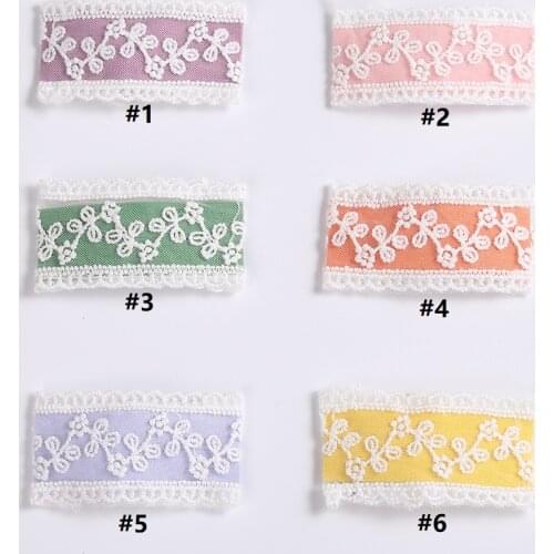 36pc/lot Baby Hairpin Lace Embroidery Hair Clips for Children Baby Snap Clips for Newborn Barrettes Girl Hair Accessories