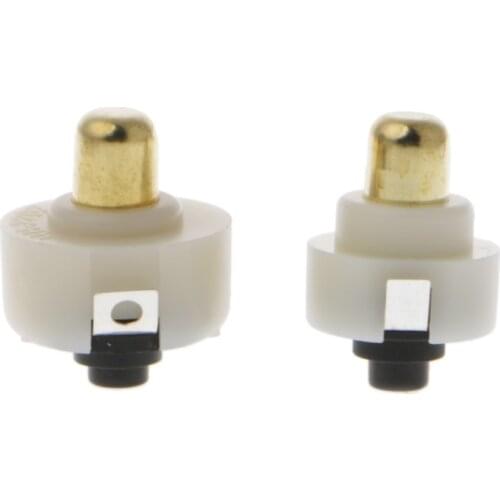 10Pcs/lot DC 30V 1A C8 Flashlight Tail Button Switch Lightweight Strong White Round Drop Shipping Support