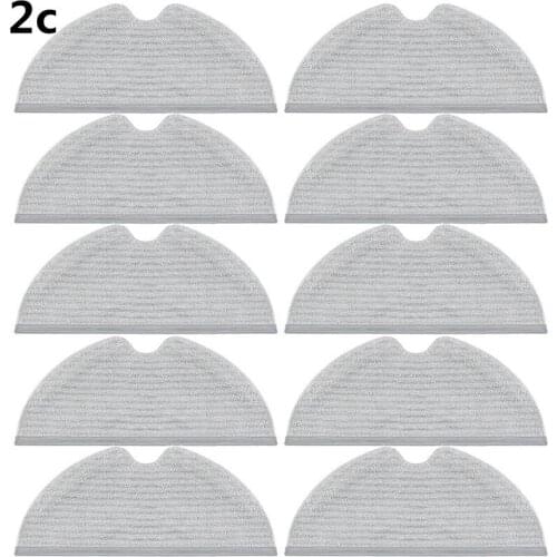 10pcs Washable Sweeping robot Accessories mop cloth rag For xiaomi mijia Mi Robot Vacuum mop 2c Robot Vacuum Cleaner Parts Kits