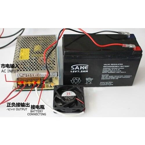 12V SC-35-12 or 24V SC-35-24 optional universal AC UPS/Charge function monitor switching power supply