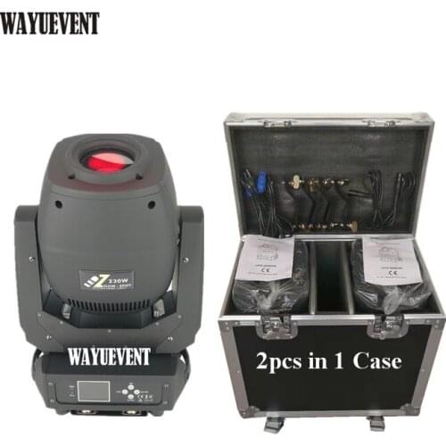 2pcs / lot High power LED beam spot zoom 230W moving head Double Prism New 230w Spot Led Moving Head DMX Stage DJ Lighting