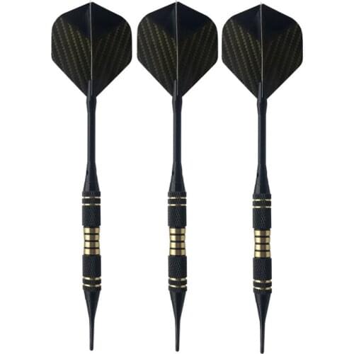 3Pcs 18g Professional Safe Dart Soft Nylon Tip Brass Barrel Aluminum Shaft PET Flight Competition Training Dart