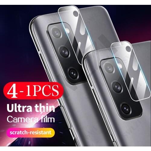 4-1Pcs Camera Lens for Samsung Galaxy s20 s21 FE ultra Film Tempered Glass s10 s10e plus lite phone screen protector