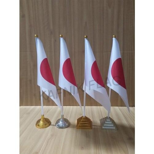 KAFNIK,5/10pcs a lot Japan table desk flag banner 14*21cm flag /Plastic flags or suction cups for your choice free shipping