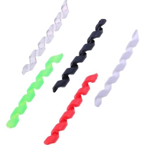 5pcs Bicycle Brake Cable Housing Protector Rubber Sleeve Anti-friction Bike Line Wrap Bike Frame Guard Line Pipe Spiral Sleeve