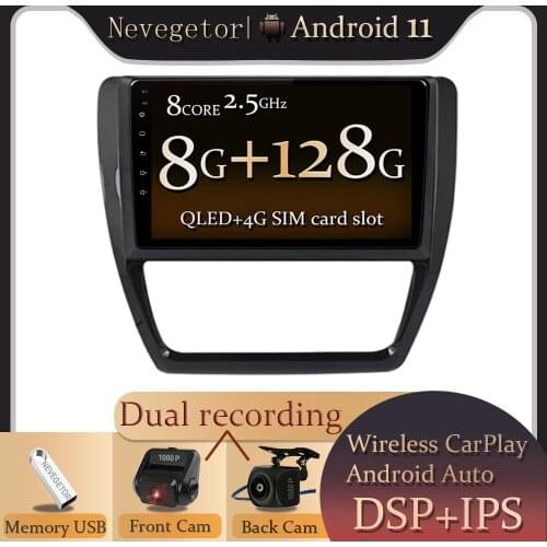 Android 11.0 Car Radio For Volkswagen VW Sagitar Jetta Bora 2011-2018 Multimedia Video Player 2din GPS Multimedia Head unit