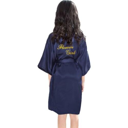 Flower Girls Bath Robe for Kids Robes New Summer Baby Girl Silk Toddler Pajamas Robes Infant Bathrobe Sleepwear Children Clothes