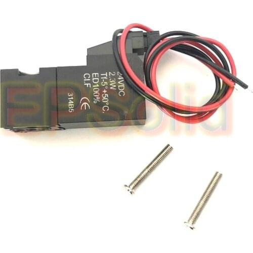 Free Shipping 15MM Sock Mini Line DIN Connector Sock Machine Solenoid Valve DC24V Sock Machine Valve N/C 15MM-3