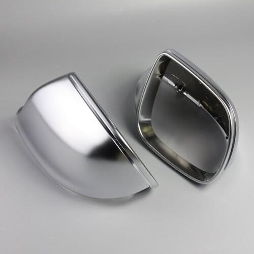 For Audi Q5 Q7 2009-2015 1 Pair Matte Chrome ABS Rearview Mirror Shell Cover Side View Protection Cap Wing Mirror Cover