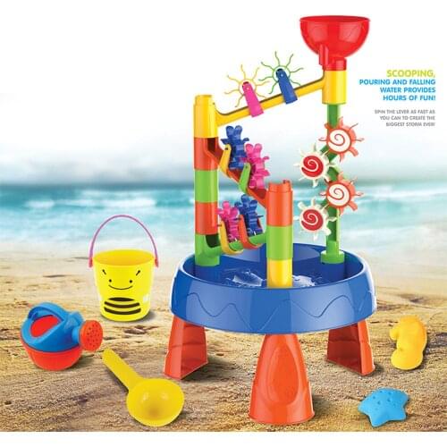 Baby Beach Tools Sand Toys Set Water Sand Table Funnel Beach Game Toys Toy For Kids Summer Seaside Play Sand Car