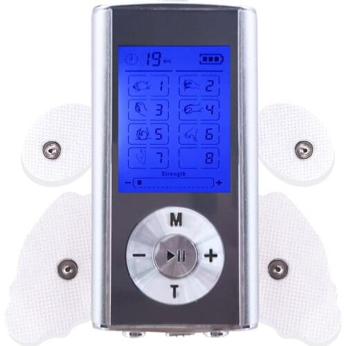 8-Mode Electric Tens Muscle Stimulator Ems Acupuncture Face Body Massager Digital Therapy Herald Massage Tool Electrostimulator