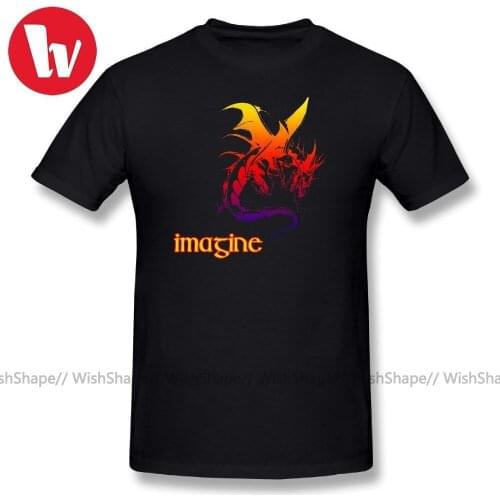 Imagine Dragons T Shirt Man T-Shirt 6XL Basic T-Shirts Big Plus Size 5XL Men Short Sleeve 100% Cotton Casual Music Tee Shirt