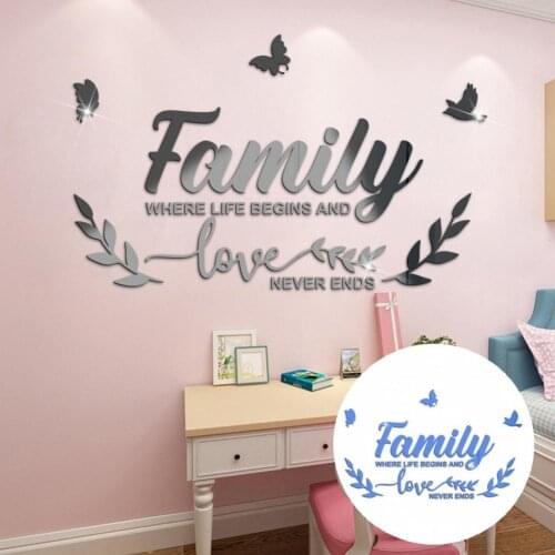 Lightweight Fashion 3D Acrylic Mirror Decal Wall Decor Stickers Versatile Mirror Wall Decoration Wall Decor for Home