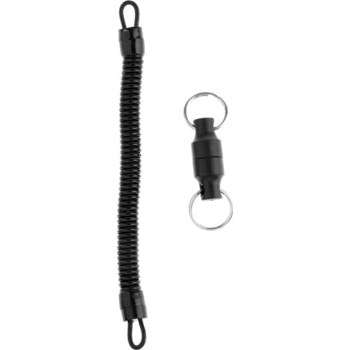 Aluminum Alloy Magnetism Buckle with Lanyard Fly Fishing Lanyard Magnetism Net Release