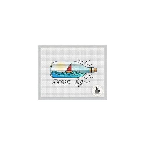 Small drifting bottle MM191237 cross stitch 11CT 18ct 14ct cotton thread embroidery DIY handmade needlework