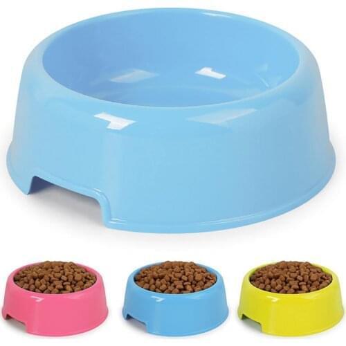 Pet Bowl Multi-Purpose Simple Round Shape Dogs Cats Food And Water Bowls Pet Feeding Bowl Cat Supplies