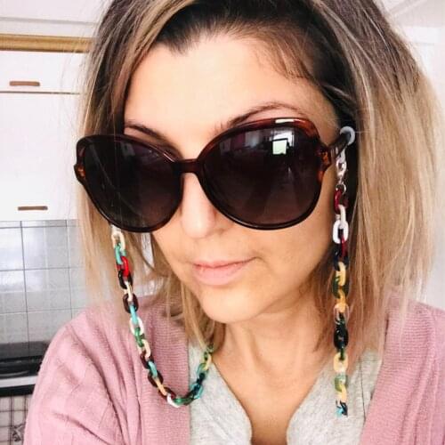 Multicolor Acrylic Sunglasses Chains For Women 72cm Masking Eyeglasses Chains Lanyard 2021 New Fashion Jewelry Wholesale