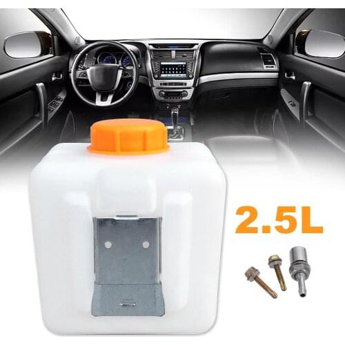 2.5L Parking Heater Fuel Tank Plastic With Oil Nozzle Adapter Metal Panel Screws Set For Webasto Eberspacher Car Truck Boat