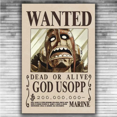 One Piece Luffy Wanted Classic Japan Anime Fighting Hot 3 Silk Fabric Wall Poster Art Decor Sticker Bright