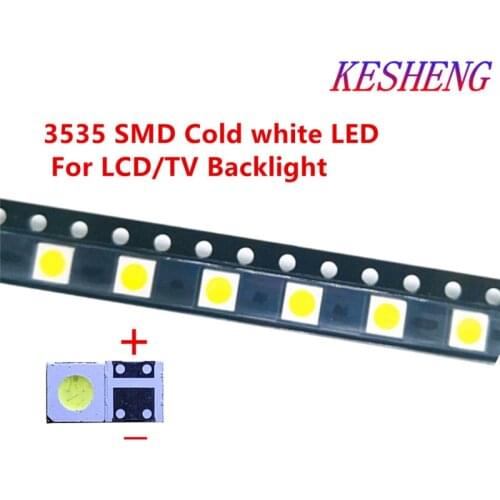 50-100pcs Original For LG LED LED 2W 6V / 1W 3V 3535 Cool cold white LCD Backlight for TV