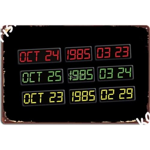 Back To The 80s Metal Plaque Poster Create Painting Décor Cinema Club Party Tin Sign Posters