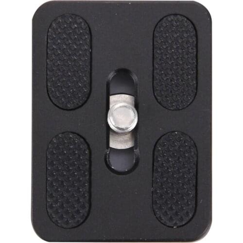 FITTEST Quick Release Clamp Adapter for Camera Tripod PU-50 Universal Aluminium Alloy Quick Release Plate with Rubber Cushion