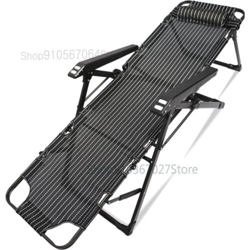 Multifunctional Recliner 180 Degree Flat Bed Folding Bed Nap Dual-purpose Reclining Chair Office Nap Marching Escort Bed