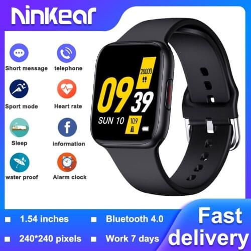 Ninkear NK01 Smart Watch Pedometer Calorie Fitness Sleep Tracker Heart Rate Monitoring Sports Watch Men and Women SmartWatch