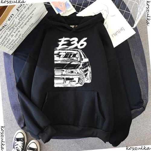 2020 Autumn Winter E36 Car Hoodies Fashion Mens Stylish Unique Design Hooded Men Sweatshirts Hoody Haikyuu Man Hoodies