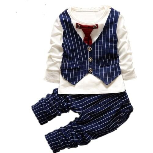 2019 Spring Childrens Gentleman Tie Little vest new fall burst boys suit