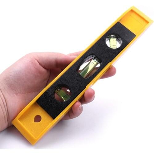 1pc Bubble Spirit Level Bubble Ruler Magnetic ABS Shell Vertical Horizontal 45 Degree Bubble Level Measuring Instrument Tool