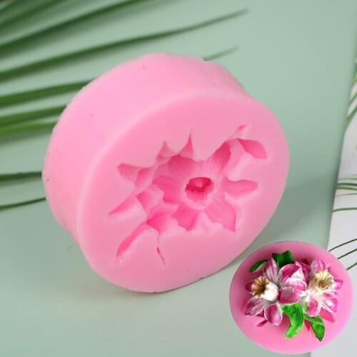 1Pc Morning Glory Fondant Silicone Mould Soap Mold Gypsum Cake Decor Baking Tool Molds Silicon Mold