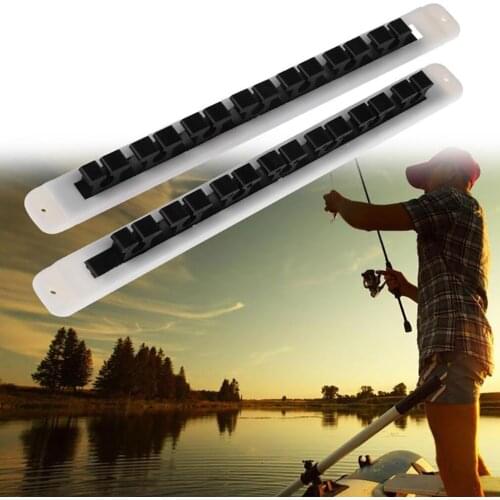 2Pcs Wall Mounted Vertical Fish Rod Pole Rack Holder Professional Fishing Tackle Accessories