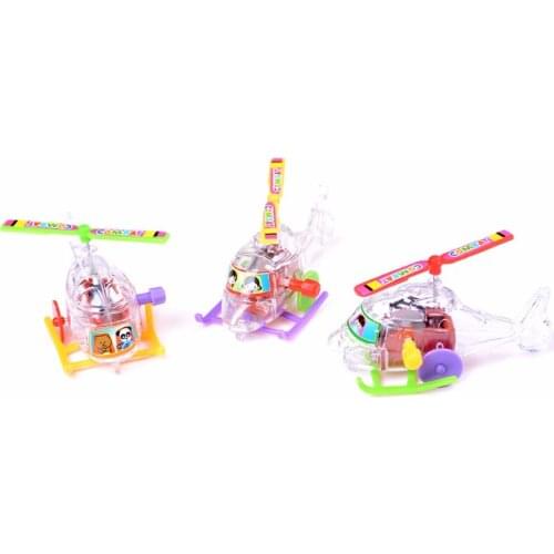 2017 Colorful Somersault Running Clockwork Funny Plane Baby Toys Environmental Materials Transparent Aircraft Wind Up Toy