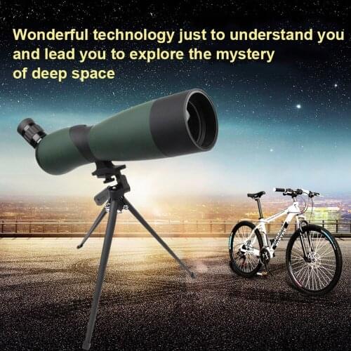 25-75x70 Zoom Telescope Zoom Spotting Scope Waterproof Monocular w/ Universal Phone Adapter Mount for Hunting Tourism