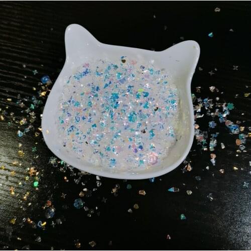 30g/opp Sprinkles Iridescent Bubbles White Shake Card Accessories Stamps Embossing Dies 2021 New DIY Greeting Card Handmades