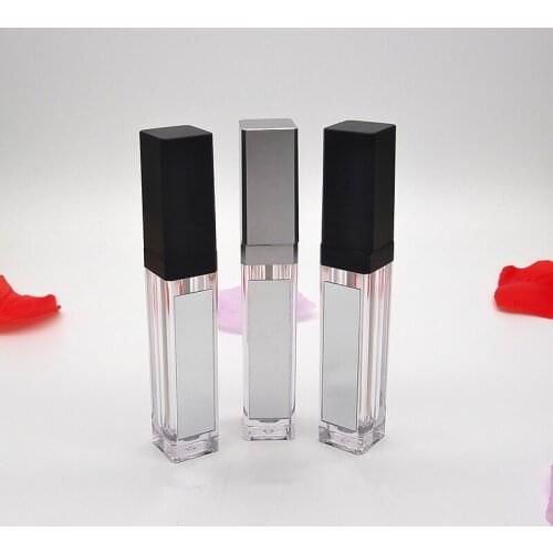 7ML Lip glaze empty tube with mirror and LED light Lip glaze empty bottle Lip gloss Packaging Material Makeup DIY Lip Glaze