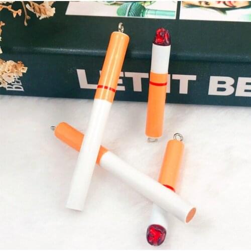5pcs/lot 3D Resin smoking Charms Perfect For Pendants,Earrings，Necklace Diy Keychain Parts