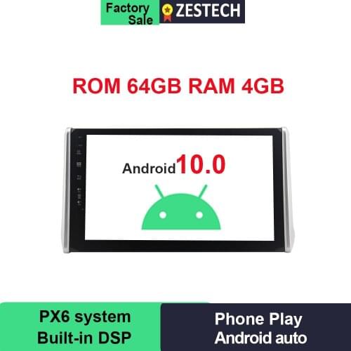 PX6 64GB Android 10.0 Car Radio for Toyota RAV 4 / RAV4 2018 2019 Car Head Unit Car GPS DVD Multimedia SWC IPS 2.5D touch Screen
