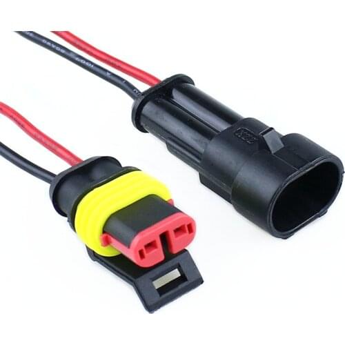 Auto wire connector 2P auto connector Male & Female Waterproof Electrical Connector Plug with cable