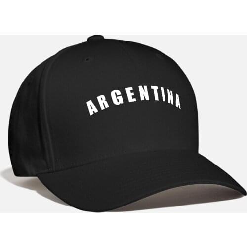 Argentina Shield Flag Cap Embroidery Albiceleste Emblem Patch Badge Cap Football Messi Gauchos Unisex Baseball Curved Dad Cap