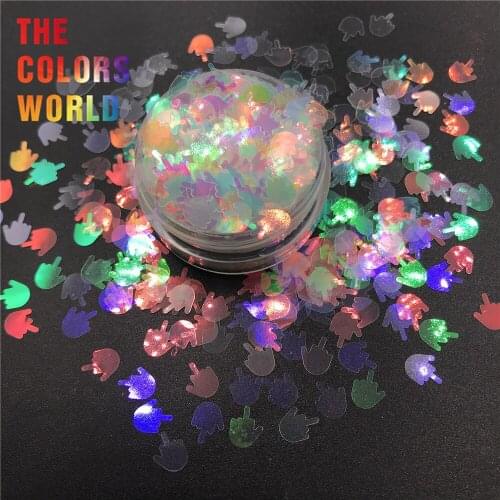 TCT-345 Middle Finger 8MM Nail Glitter Nail Art Decoration Face Paint Tattoo Tumblers Crafts Festival Accessories Party supplier