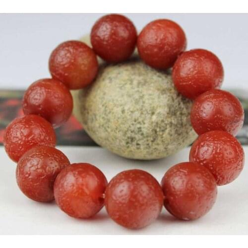 KYSZDL Hot sell natural old red MaNao round beads bracelet Lovers National style charm bracelet jewelry gifts wholesale