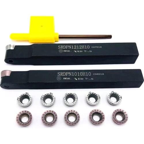 SRDPN1010H10 SRDPN1212H10 turning tool holder boring bar CNC external tool holder RPGT10T3 RPMT10T3MO R5 turning tool holder