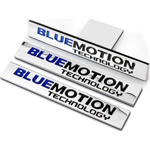 Bluemotion emblem letters badge decal logo sticker Grille for Volkswagen CC Glof POLO passat Bora MK4 MK5 MK6 CC lavida TIGUAN